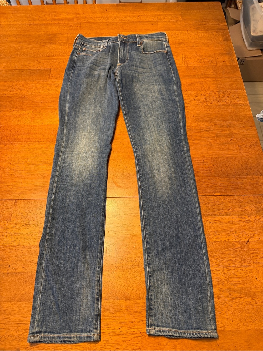 Lucky Brand Straight-Leg Faded Blue Jeans